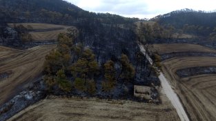 L'incendi de la Conca de Barberà i l'Anoia, a vista de dron