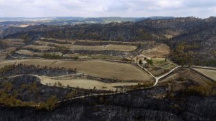 L'incendi de la Conca de Barberà i l'Anoia, a vista de dron