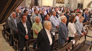 Sentit enterrament de Josep Maria Borràs qui fou alcalde de Montblanc