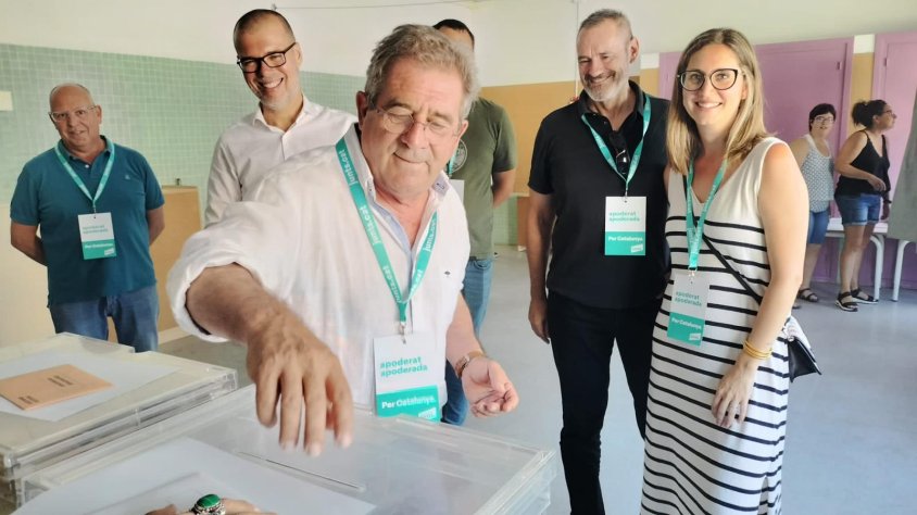 Moment de la votació de Pep Andreu
