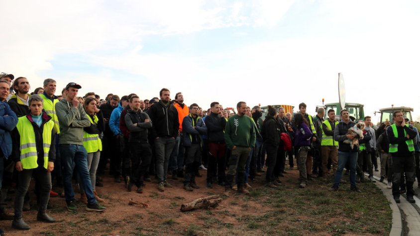 Els pagesos faran marxes lentes cap a Barcelona aquest dimecres