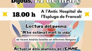 Acció poètica a l'Espluga per celebrar el Dia Mundial de la Poesia