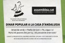 Dinar popular a la Casa d’Andalusia per la  presentació de l’Assemblea Nacional Catalana