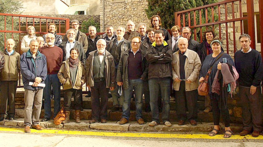 Imatge de família de les persones participants en aquesta important cita a Verdú.