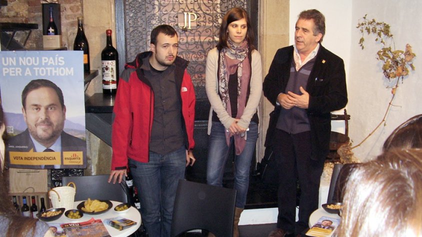 D’esquerra a dreta, Jordi Albalat, Marta Vilalta i Josep Andreu.