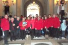 Els Amics dels Gegants acompanyen en Treball i na Cultura  en els seus 25 anys a Montserrat