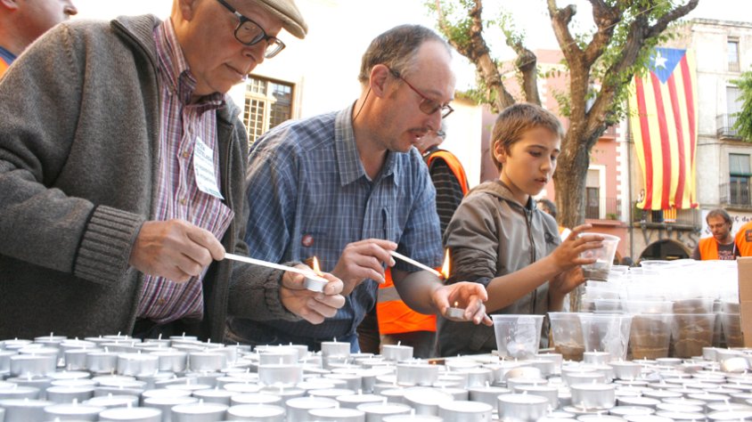 Acte reivindicatiu que es va viure en plenes Festes de Sant Maties