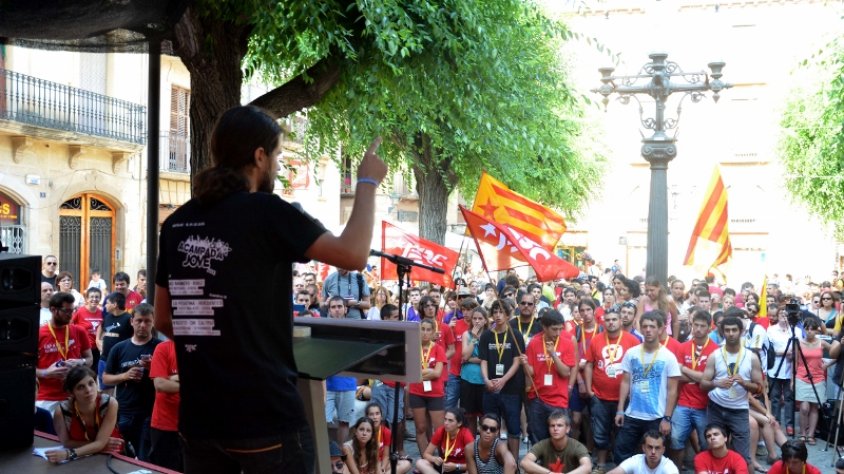Públic present a l'acte polític