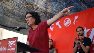 Marta Rovira, en l'acte central de les JERC