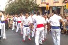 Actuació del Ball de Bastons de Montblanc a banda i banda de la península ibèrica