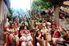 Els petits dimonis de la Colla Infantil dels Dimonis de Montblanc llueixen a l’Aquelarre de Cervera