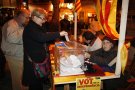 L’ANC va realitzar la primera jornada de la campanya  “Signa un vot per la independència” a Montblanc