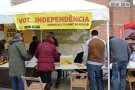 Bona participació a la campanya “Signa un vot per la Independència” a l’Espluga el cap de setmana de la Fira
