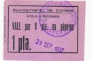 Conesa diposita a l’Arxiu Comarcal tres vals per a l’auxili dels refugiats de guerra