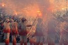 Timbalejada i correfoc comarcal per celebrar els trenta anys dels Dimonis de Montblanc