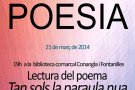 Montblanc celebrarà el Dia Mundial de la Poesia