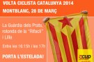 La CUP proposa portar estelades a qui vagi a veure el pas de la Volta Ciclista per Montblanc