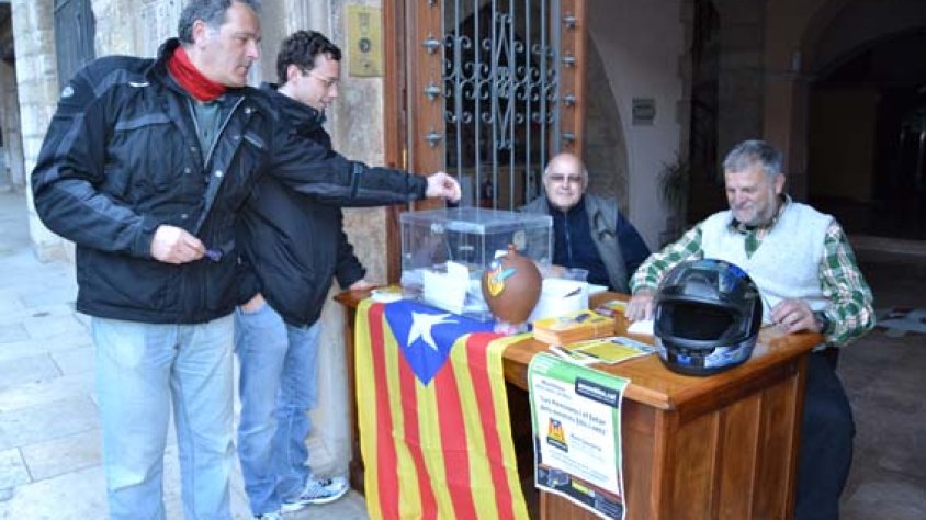 Recollida de vots a Montblanc.