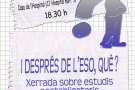 Xerrada sobre els itineraris formatius desprès de l’ESO