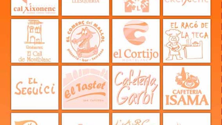 Butlleta a segellar per participar al sorteig d'un sopar per a dues persones