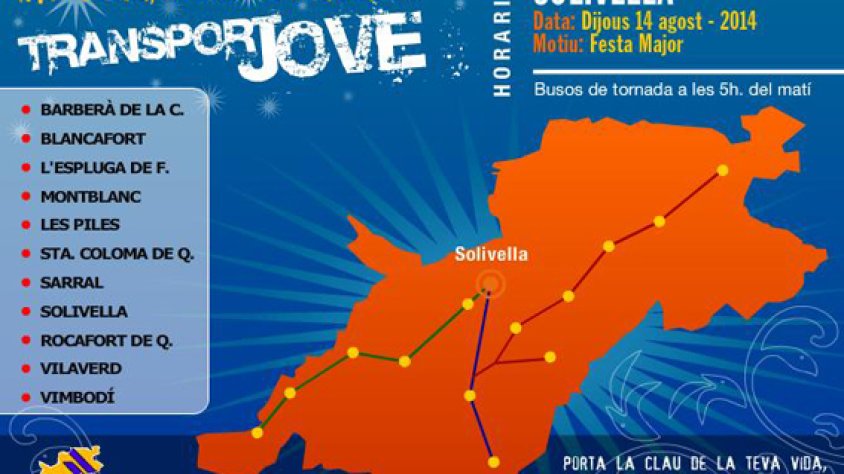 Cartell del Transport Jove a Solivella