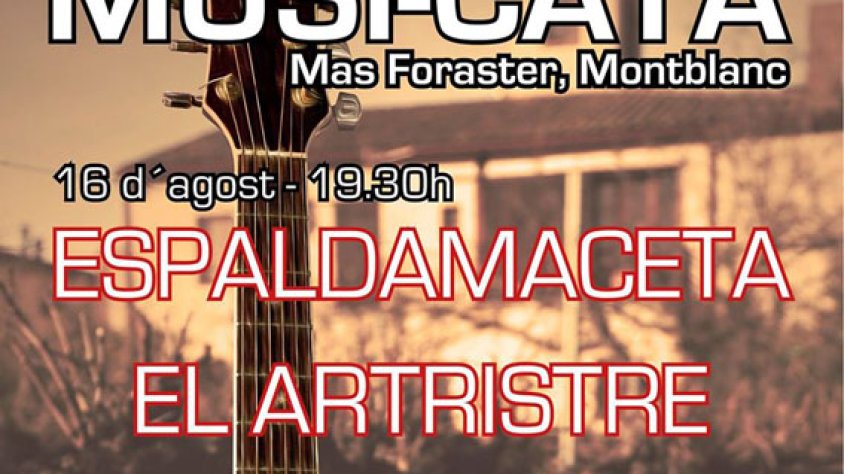 Cartell de la Musi-Cata a Mas Foraster