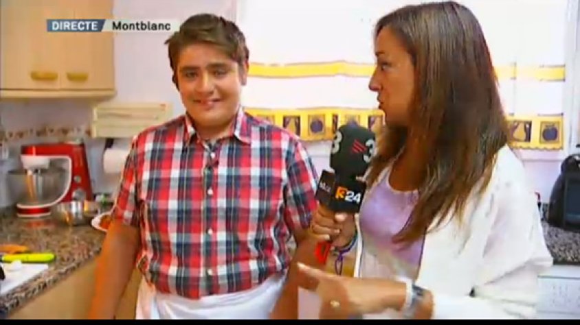 Un instant de l'aparició de Joan Ollé al programa "Els Matins" de TV3