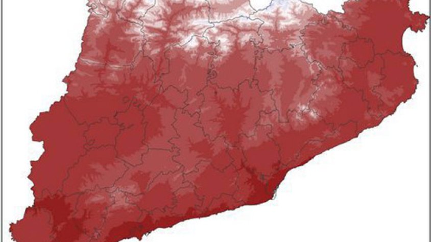 Temperatura mitjana del mes de setembre