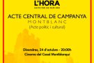L’ANC Conca suma esforços i prepara l’acte central de la campanya “Ara és l’hora” a Montblanc