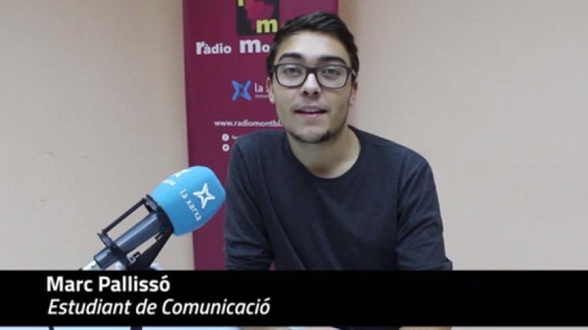 Fotograma del vídeo protagonitzat per Marc Pallissó