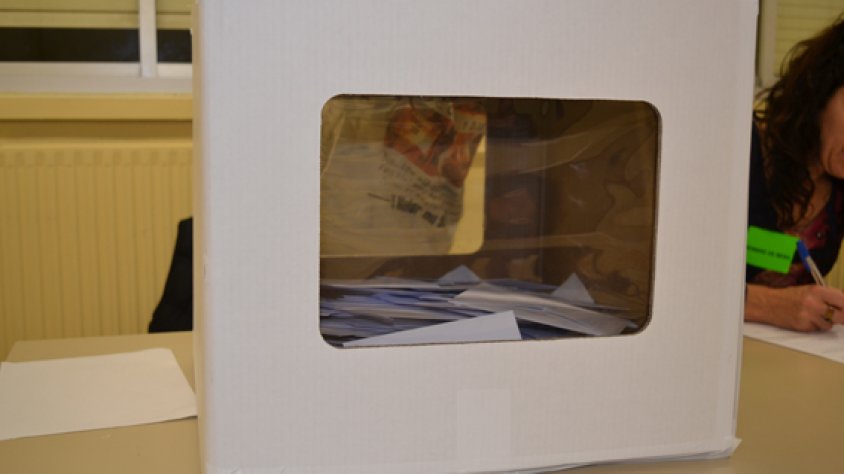 Imatge d'una de les urnes d'aquest 9-N