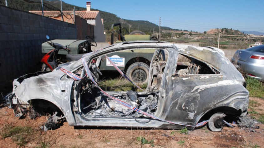 Imatge del vehicle cremat