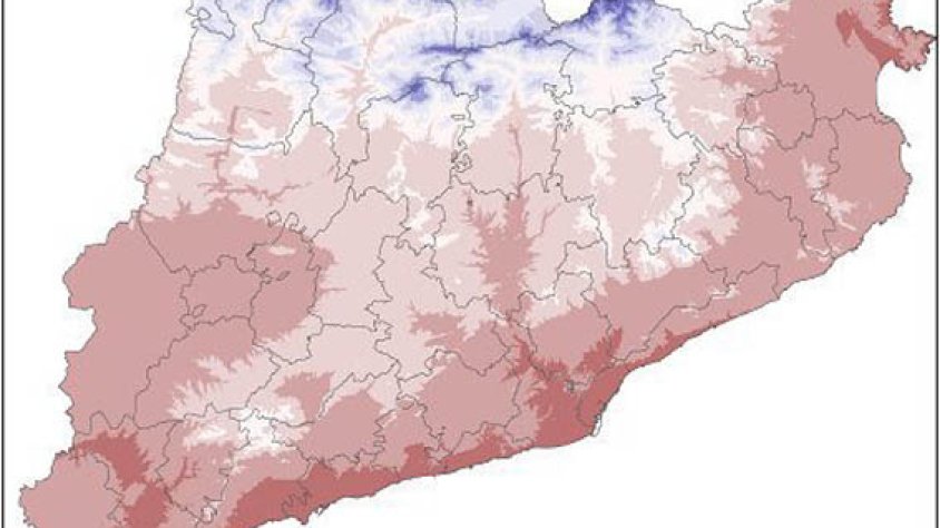 Temperatura mitjana anual (2014)