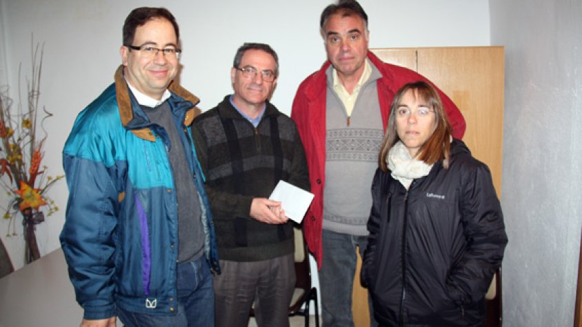 Moment d'entrega del donatiu