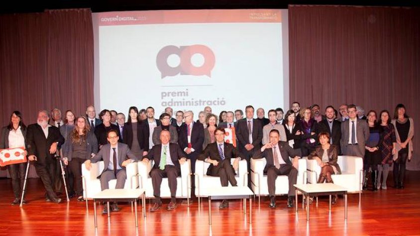 Imatge de grup dels premiats