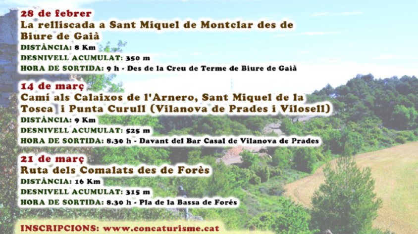 Cartell de les caminades