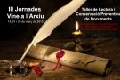Taller de lectura i conservació preventiva de documents a l’Arxiu Comarcal de la Conca de Barberà