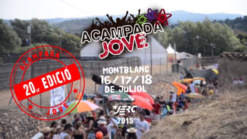 Fotograma del vídeo que anuncia els dies de l'Acampada