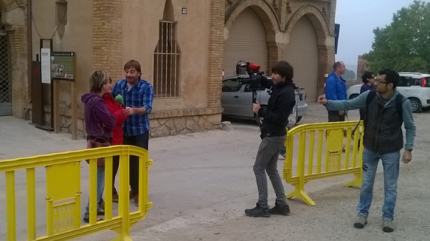 Imatge del rodatge al municipi