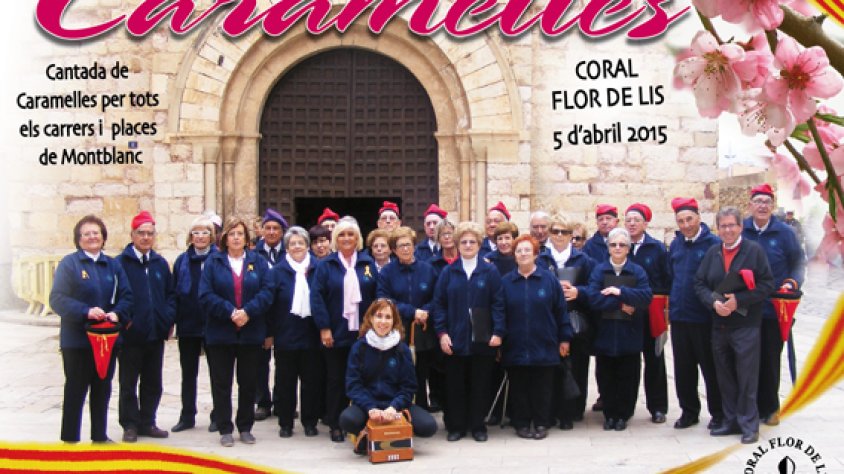 La Coral Flor de Lis en el cartell anunciador de les caramelles