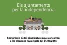 17 candidatures de la comarca s’impliquen per la independència en la campanya de l’ANC