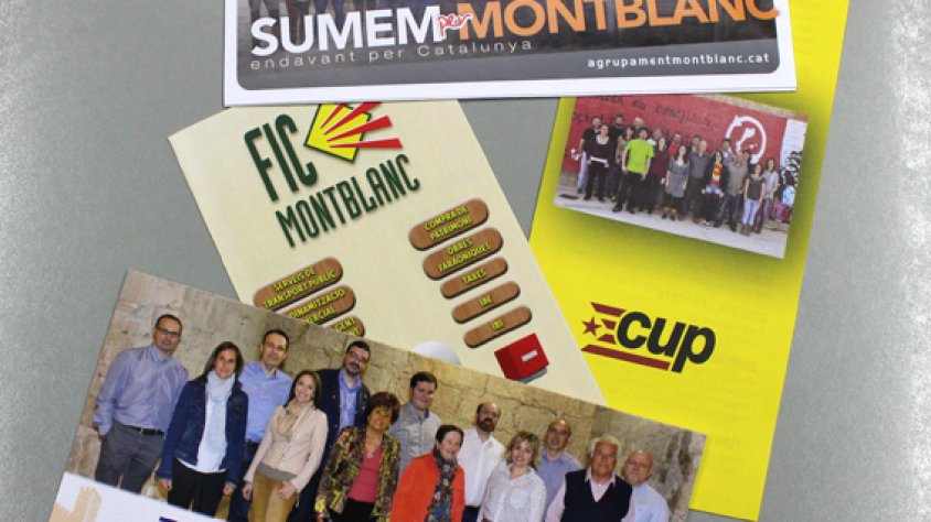 Propaganda electoral dels partits polítics montblanquins