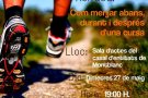Xerrada sobre la importància de la nutrició en les curses i les caminades