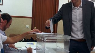 L'alcalde i alcaldable de CiU a Vimbodí i Poblet