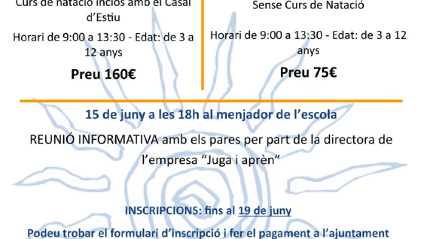 Cartell del casal d'estiu