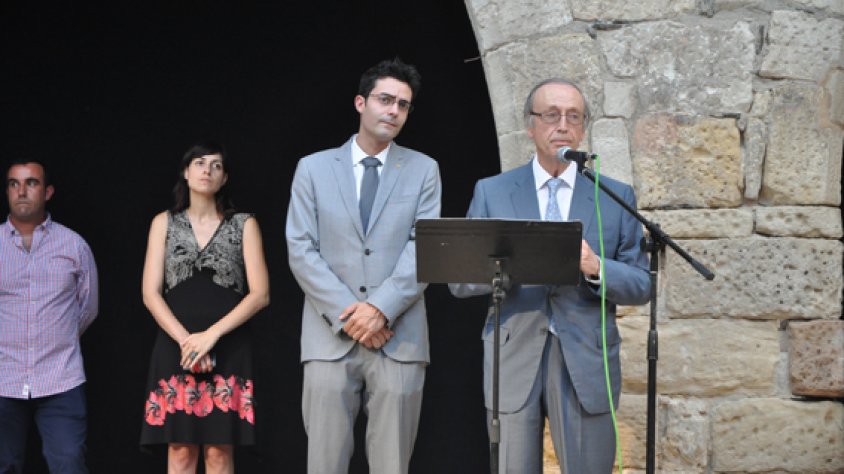 Instant del pregó, aquest dimecres al vespre