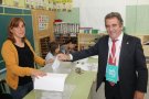 Josep Andreu vota a les Muralles