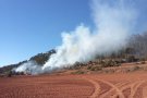 L'incendi de vegetació de Pontils, controlat