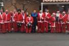 Pare Noels amb moto fan ruta per la Cosa Daurada