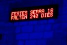 Un marcador a l'Ajuntament de Montblanc compta els dies que falten per les Festes de la Serra 2016